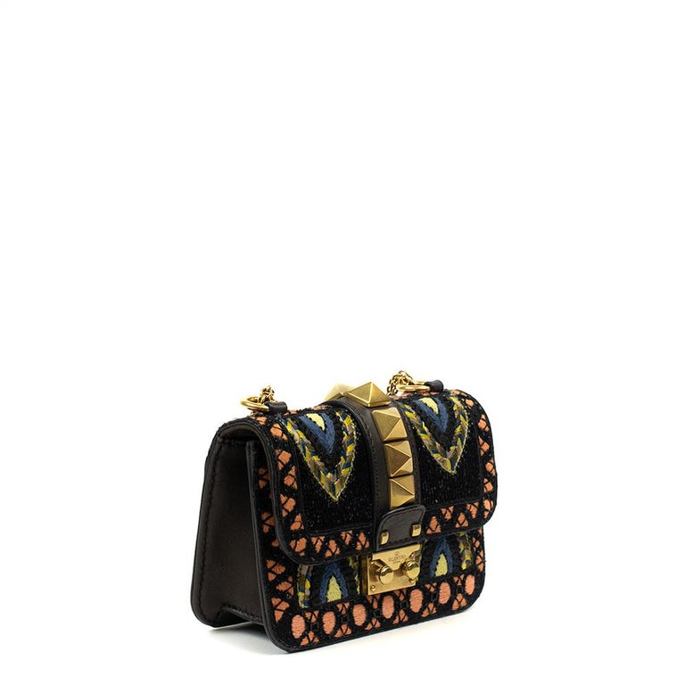 VALENTINO GARAVANI glam lock Shoulder bag in Multicolour Leather For ...