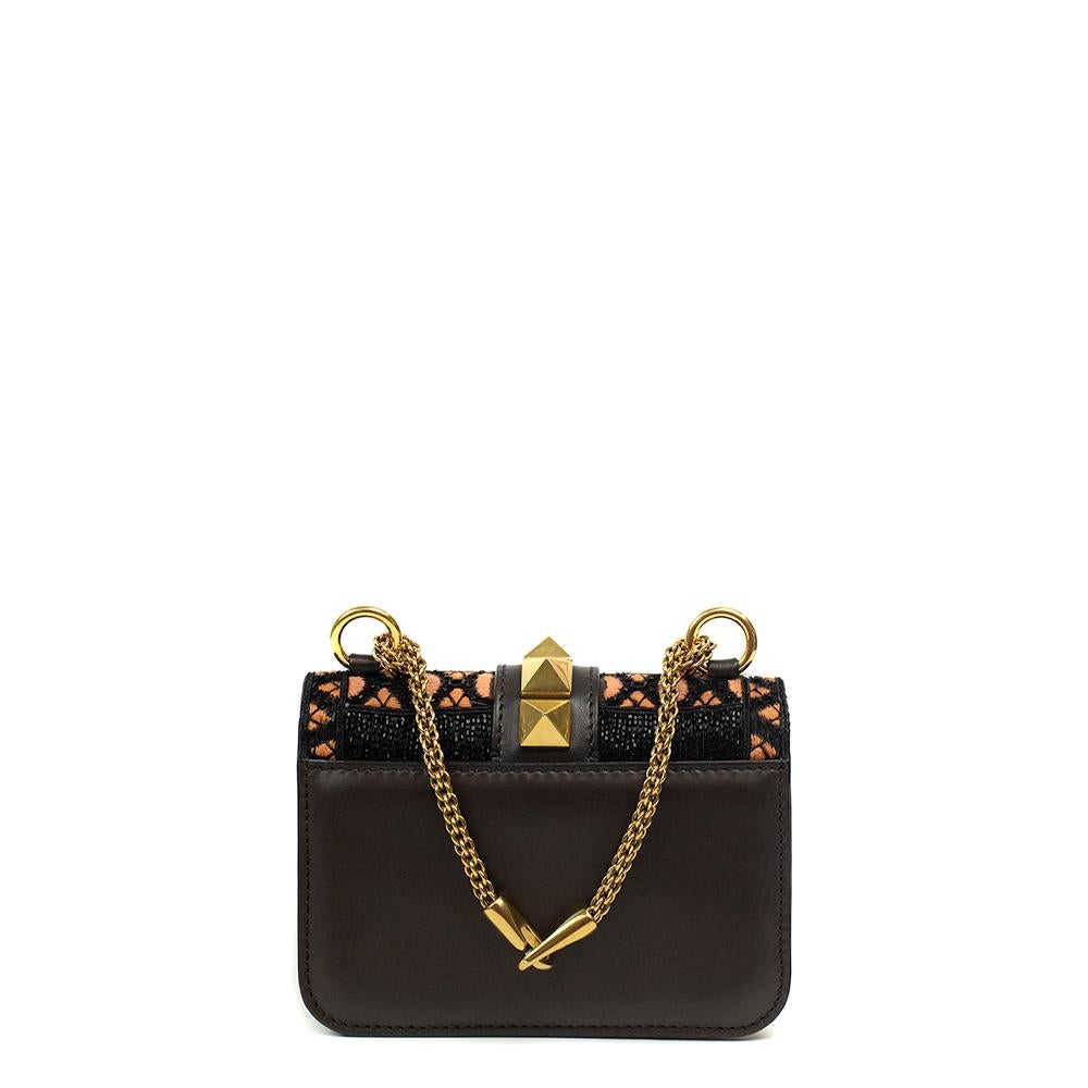 Black VALENTINO GARAVANI glam lock Shoulder bag in Multicolour Leather For Sale