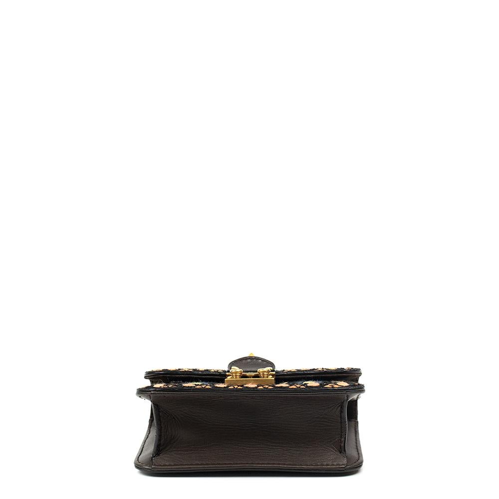 VALENTINO GARAVANI glam lock Shoulder bag in Multicolour Leather In Good Condition For Sale In Clichy, FR