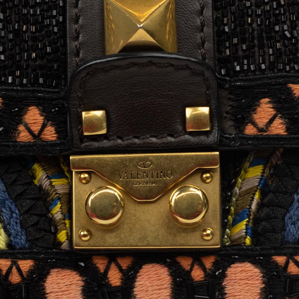 VALENTINO GARAVANI glam lock Shoulder bag in Multicolour Leather For Sale 4