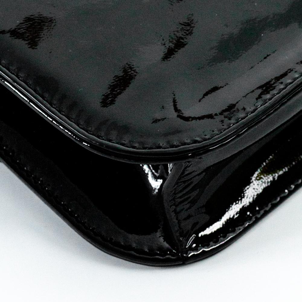 VALENTINO GARAVANI Glamlock Shoulder bag in Black Patent leather 5