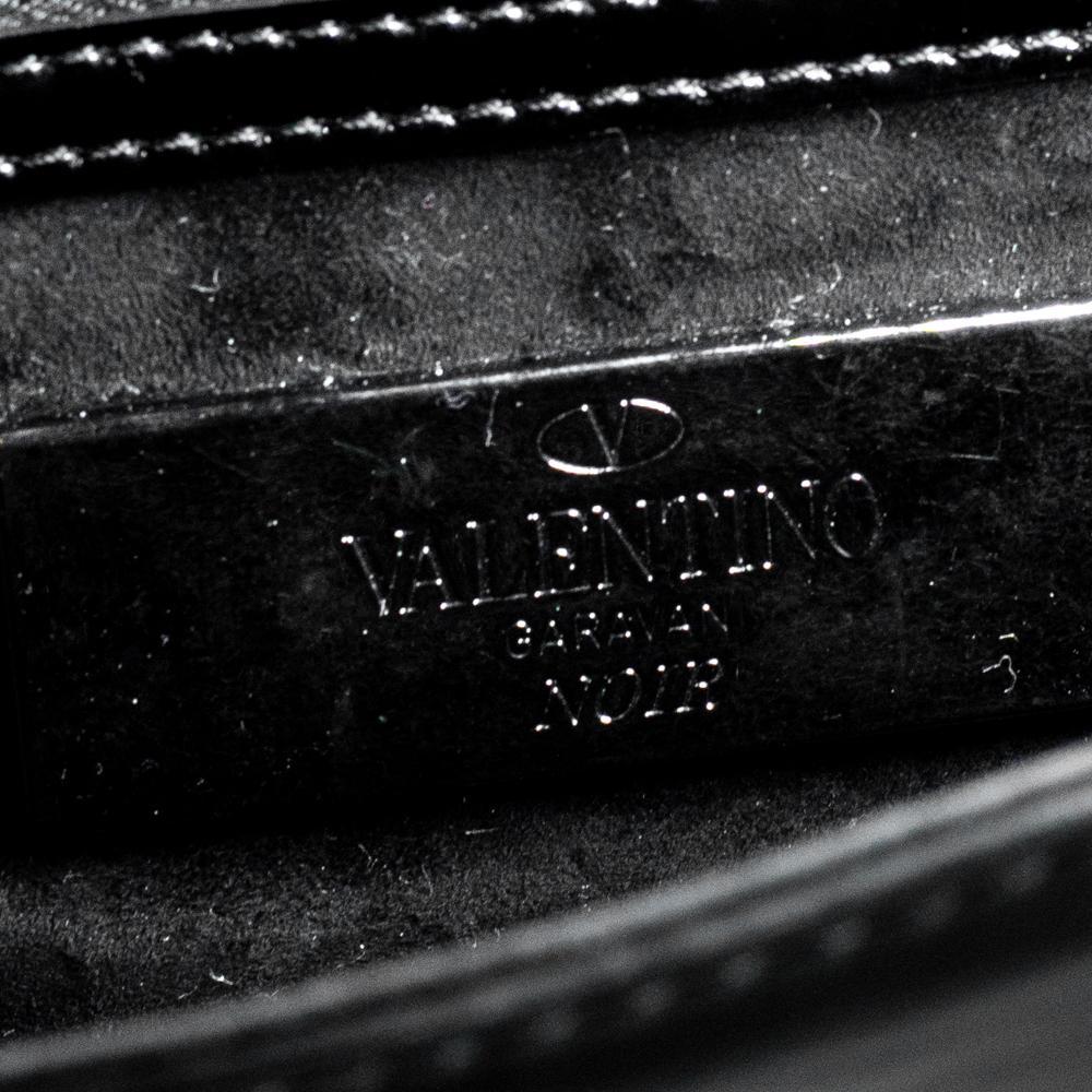 VALENTINO GARAVANI Glamlock Shoulder bag in Black Patent leather 1