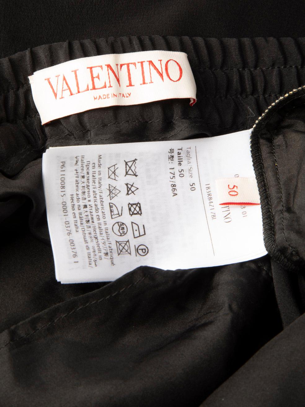 Valentino Garavani Graphic Print Silk Trousers Size XXXL In Good Condition For Sale In London, GB
