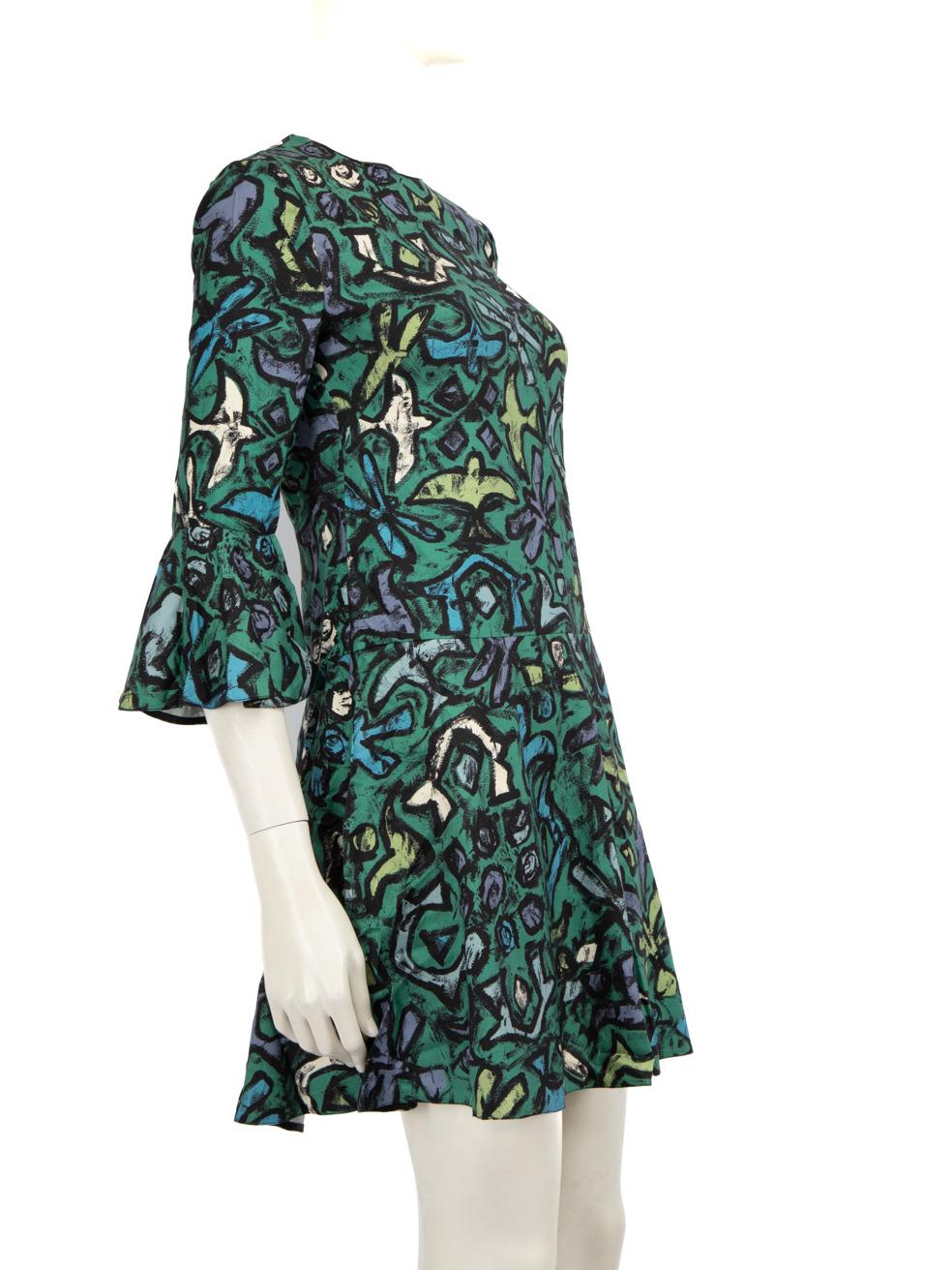 CONDITION is Very Good. Hardly any visible wear to the dress is evident on this Valentino Garavani designer resale item. Please note the size and fabric composition label is missing.
  
  
  
  Details
  
  
  Green
  
  Synthetic
  
  Dress
  
 