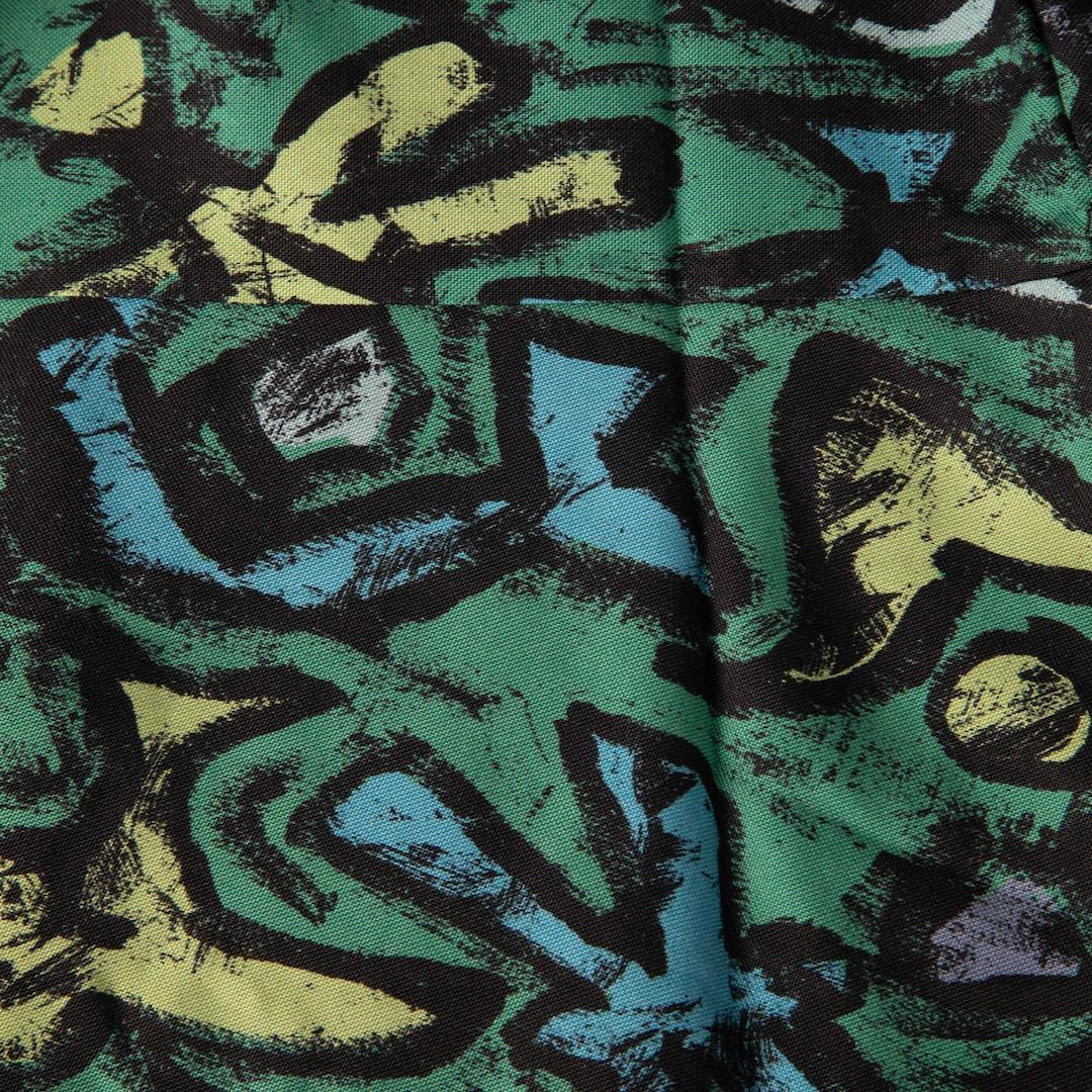 Valentino Garavani Green Abstract Bird Print Mini Dress Size S In Good Condition In London, GB