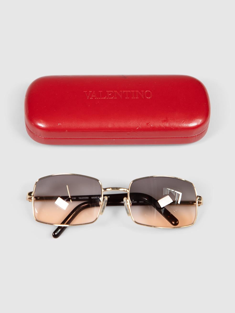 Gafas de sol Valentino Garavani Gradiente Gris y Rosa en venta 1