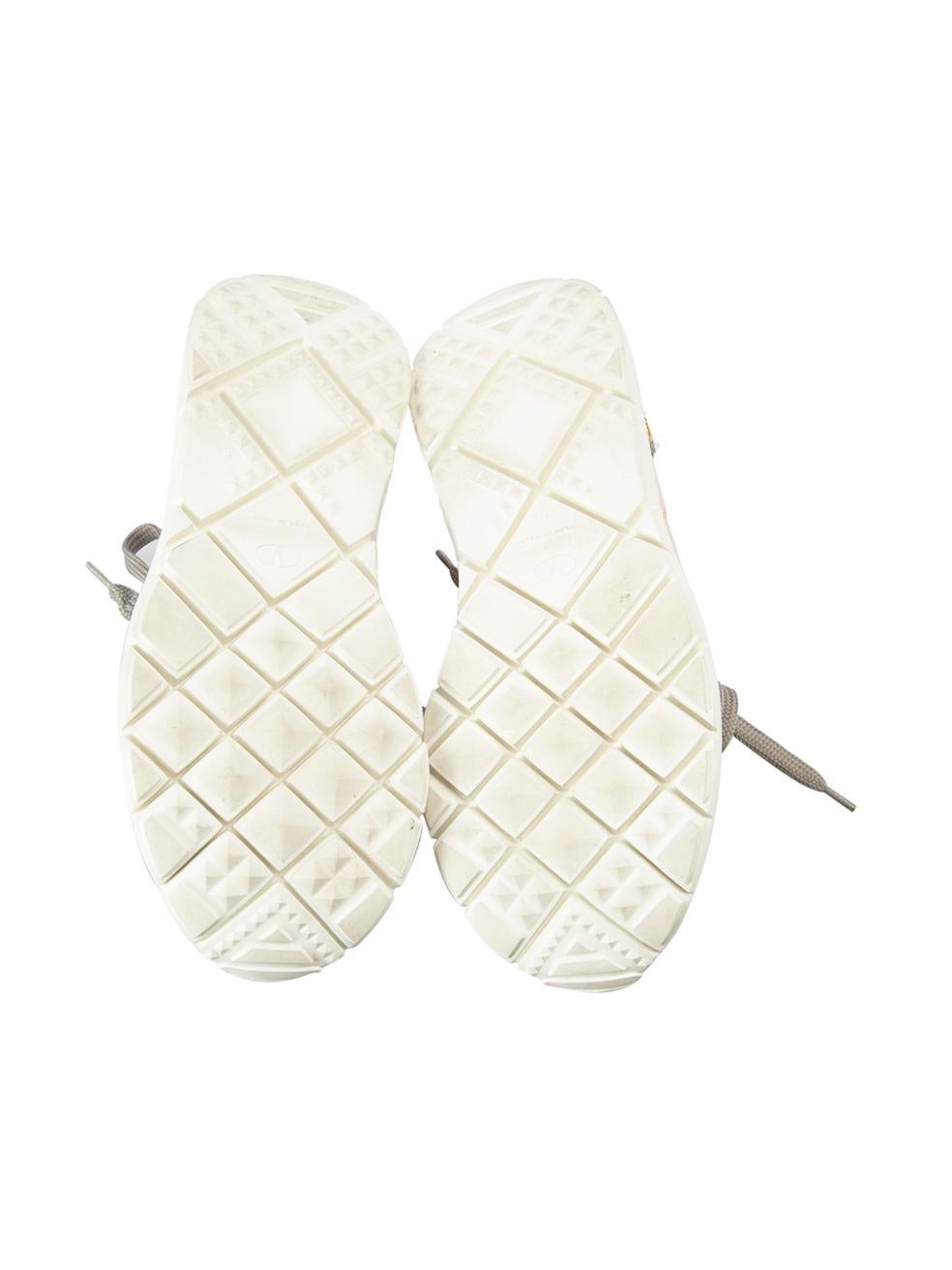 Valentino Garavani Trainers en daim gris à panneaux Taille IT 37 Bon état - En vente à London, GB