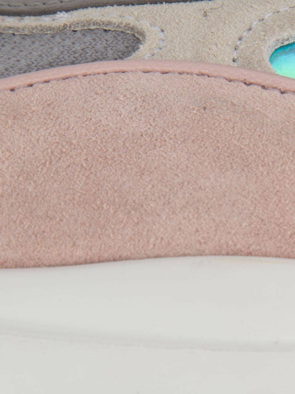 Valentino Garavani Trainers en daim gris à panneaux Taille IT 37 Pour femmes en vente