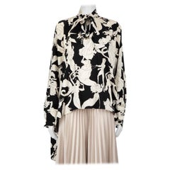 Valentino Garavani Illustration High-Low Blouse Size S