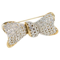 Valentino Garavani Jeweled Bowtie Brooch
