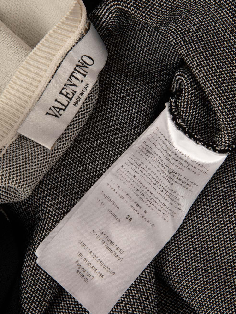 Valentino Garavani Knit Logo Knee Length Dress Size XXS 1