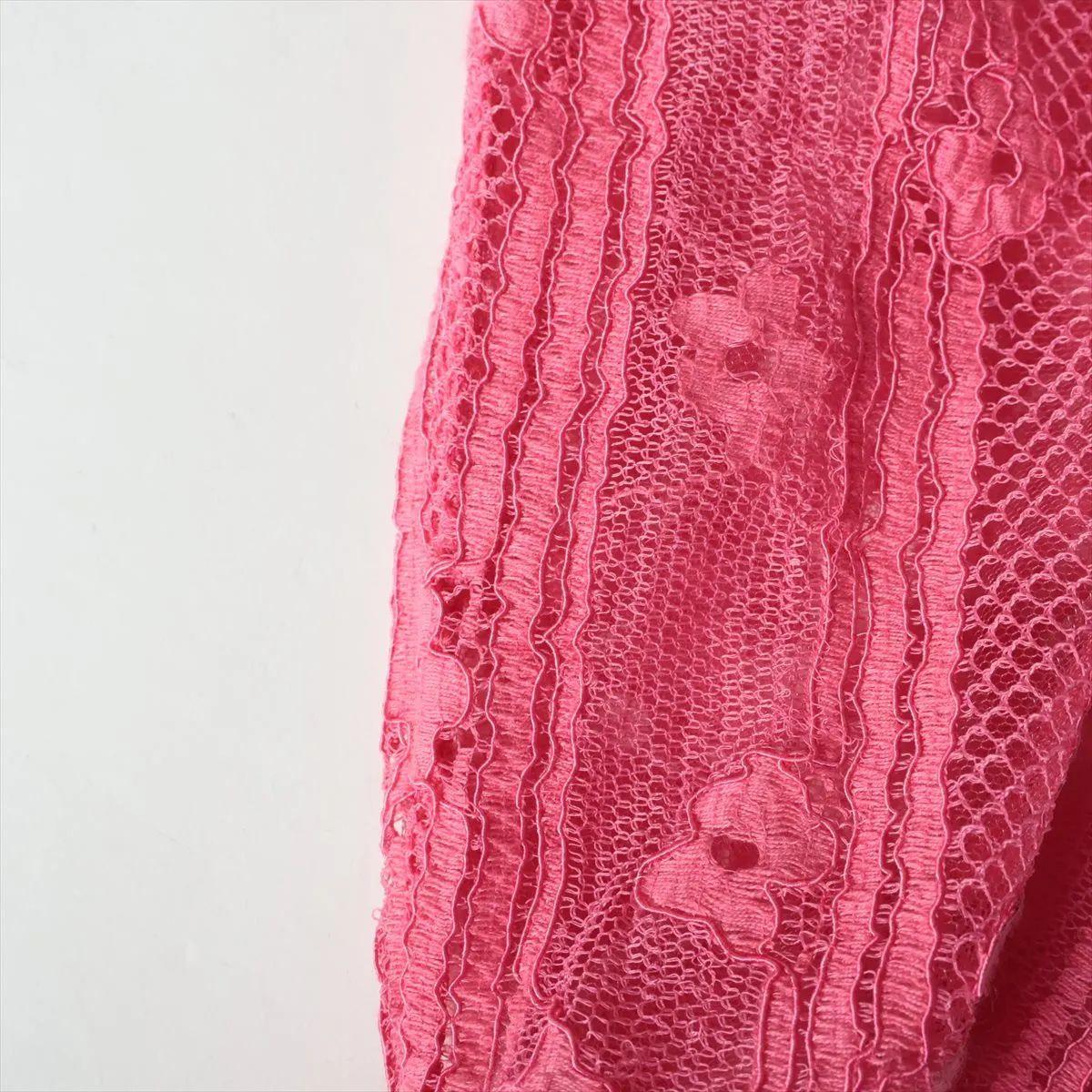 Valentino Garavani Lace See-through Longsleeve Blouse Pink For Sale 7