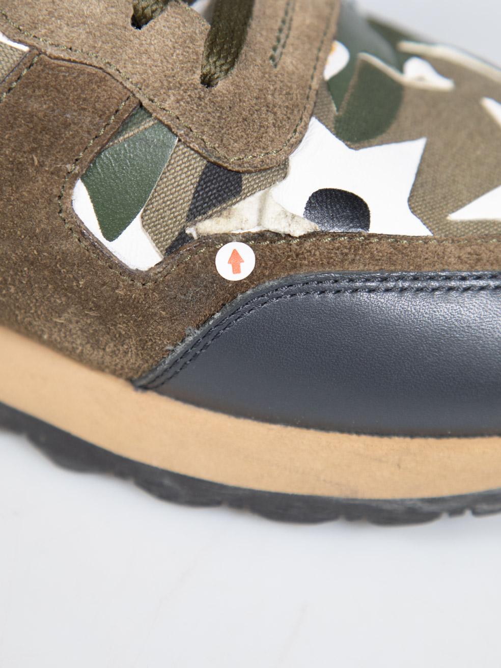 Valentino Garavani Leder Camouflage Rockrunner Turnschuhe Größe IT 40 im Angebot 5
