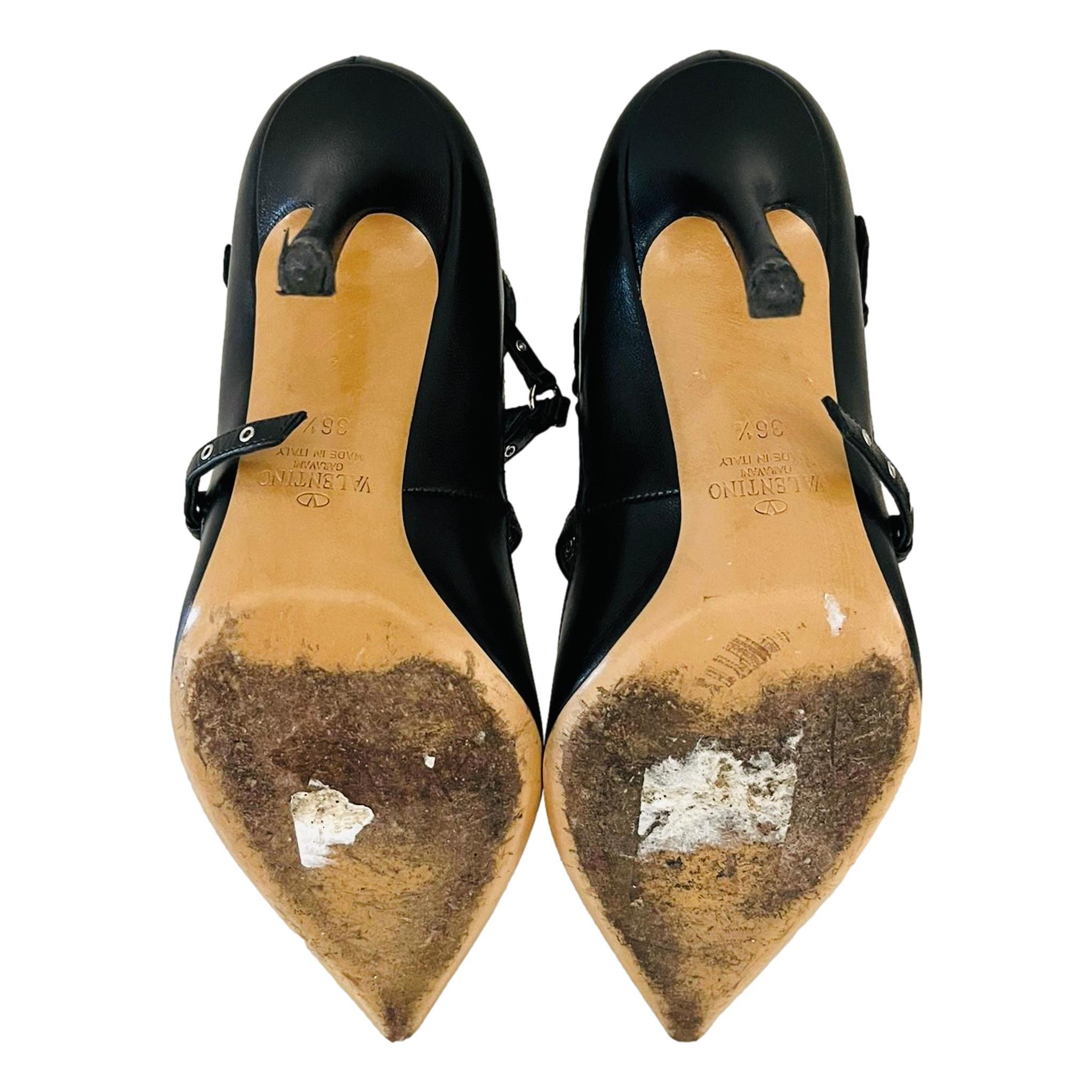 Women's Valentino Garavani Leather Love Latch Heels For Sale