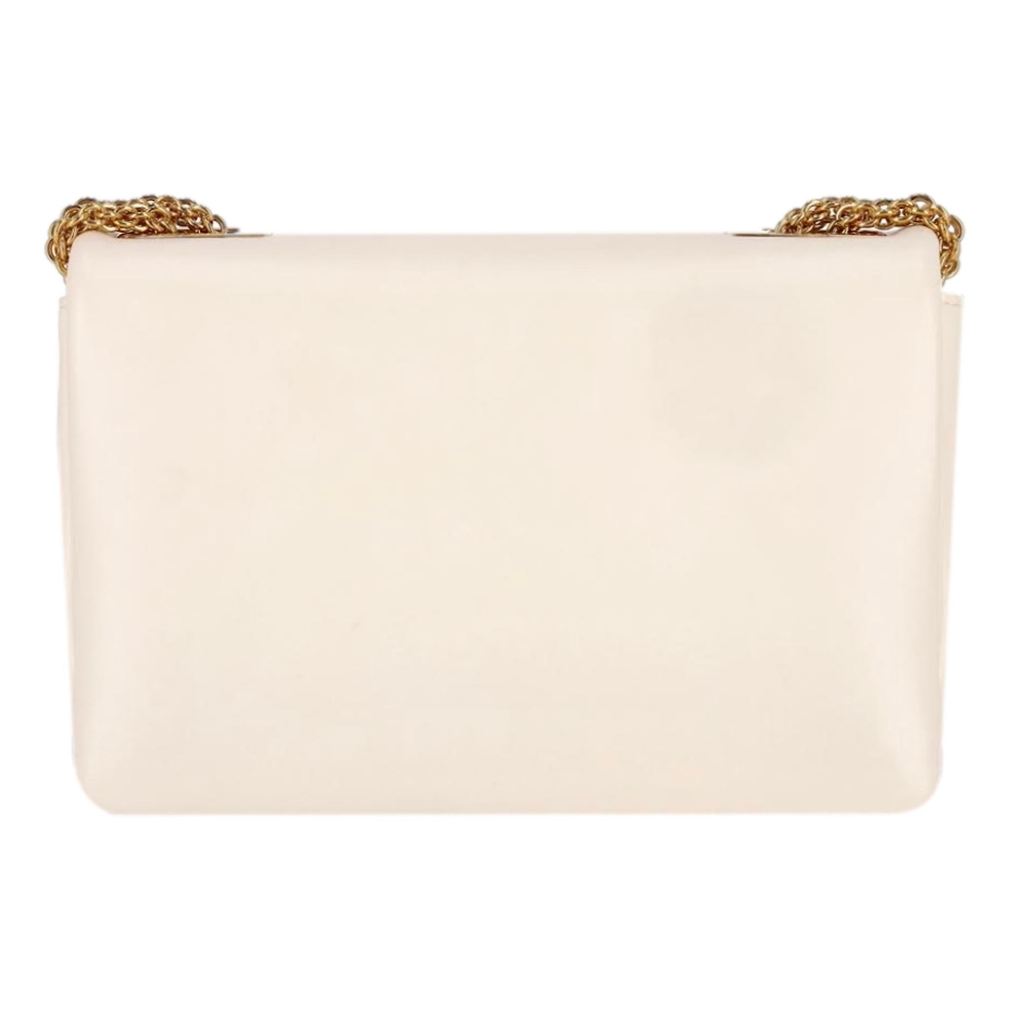 Blanc Sac à main Valentino Garavani en cuir avec clous en vente