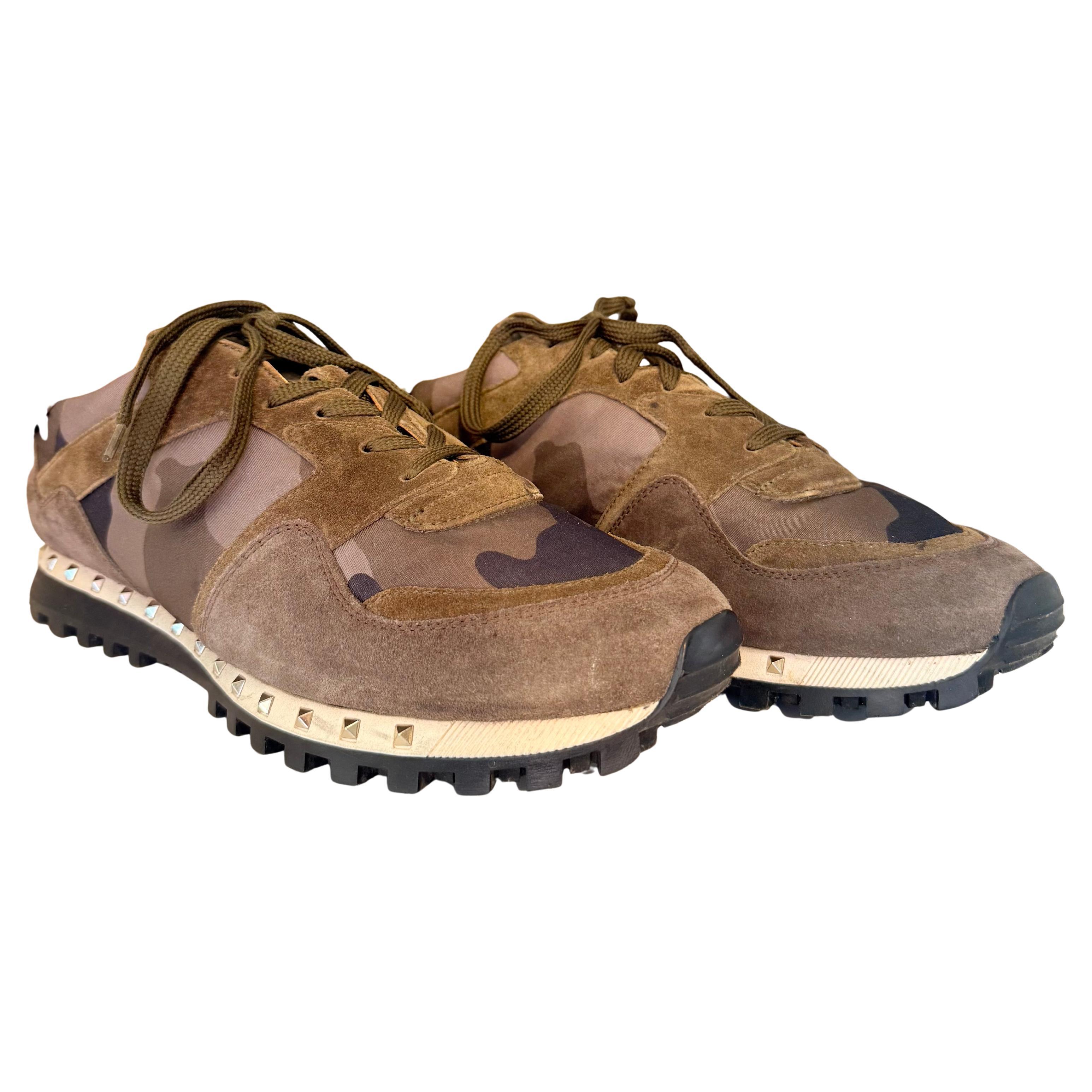 Valentino Garavani Mann Rockrunner Camouflage Turnschuhe IT 44