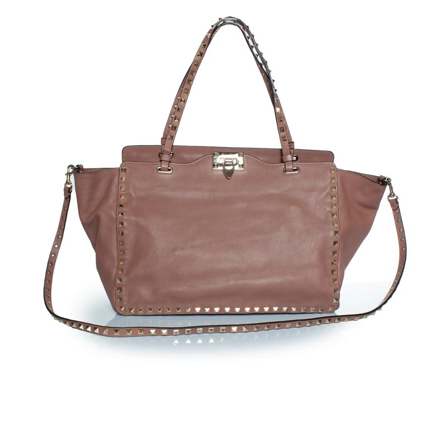 Valentino Garavani, Borsa media in pelle rockstud in vendita 1