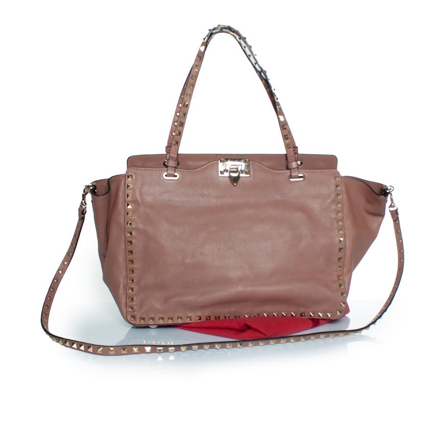 Valentino Garavani, Borsa media in pelle rockstud in vendita 2
