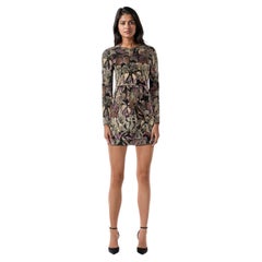 Valentino Garavani Metallic Floral Knit Dress Size S