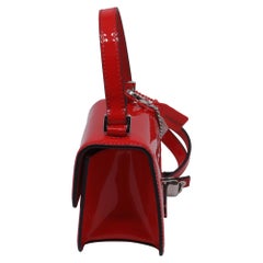 Valentino Garavani Micro VSling Shoulder Bag in Red Patent Leather