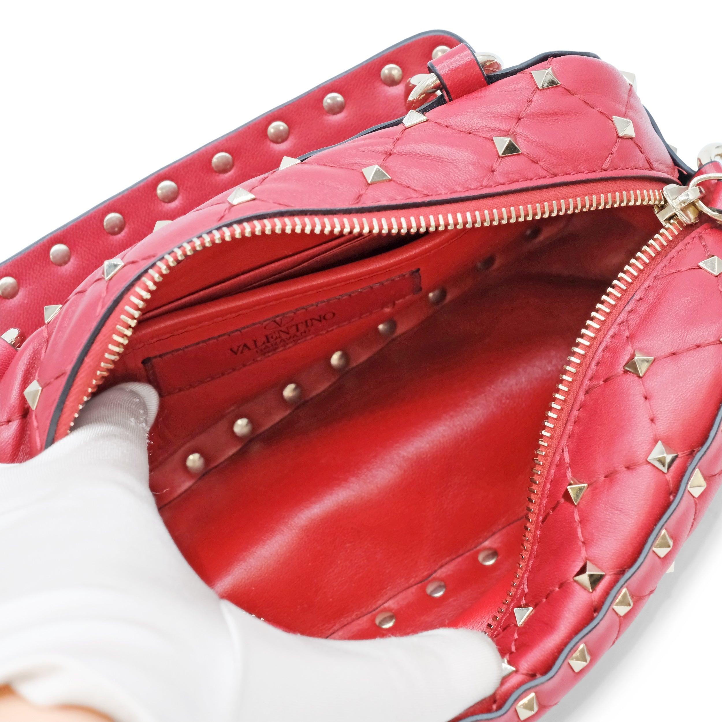 Valentino Garavani Nappa Rockstud Spike Camera Bag - '20s In Excellent Condition In Milano, IT