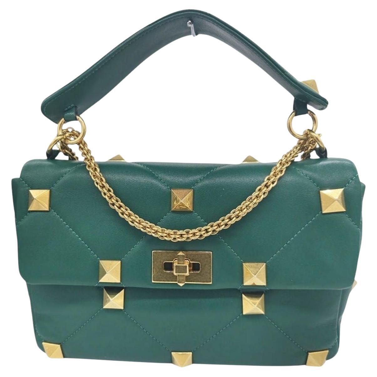 Valentino Garavani Borsa a spalla con borchie in nappa