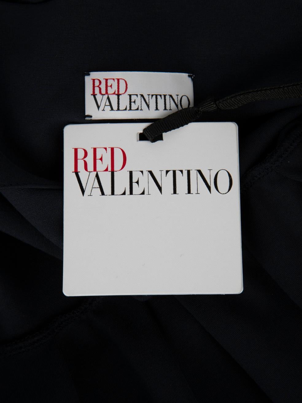 Valentino Garavani Navy Off Shoulder Mini Dress Size M 3
