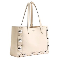 Valentino Garavani Nellcôte Shoulder Bag — Ivory