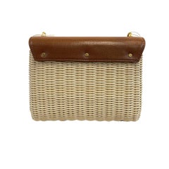 Valentino Garavani - NEW Stud Sign Wicker Shoulder Bag w/ Removable Strap