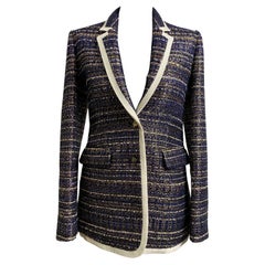 Valentino Garavani Night Blue blazer in tweed Party