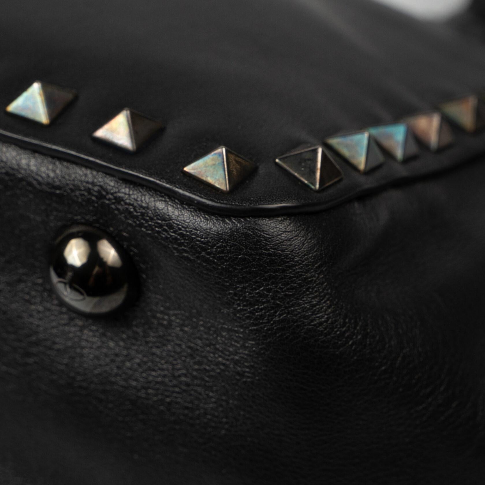 Valentino Garavani Noir Rockstud Small Bag For Sale 2