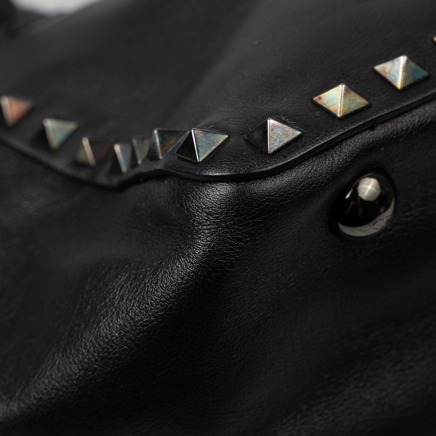 Women's Valentino Garavani Noir Rockstud Small Bag For Sale