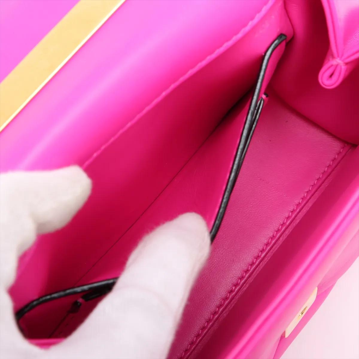 Valentino Garavani - Sac à main à deux volets à un seul clou - Rose en vente 6