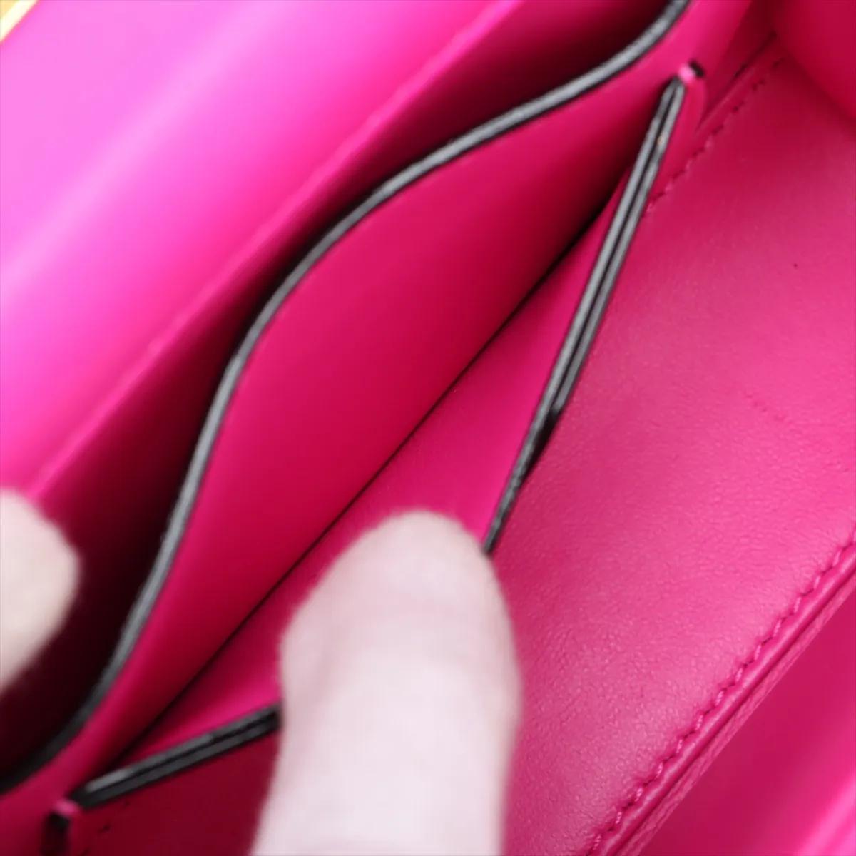 Valentino Garavani - Sac à main à deux volets à un seul clou - Rose en vente 7