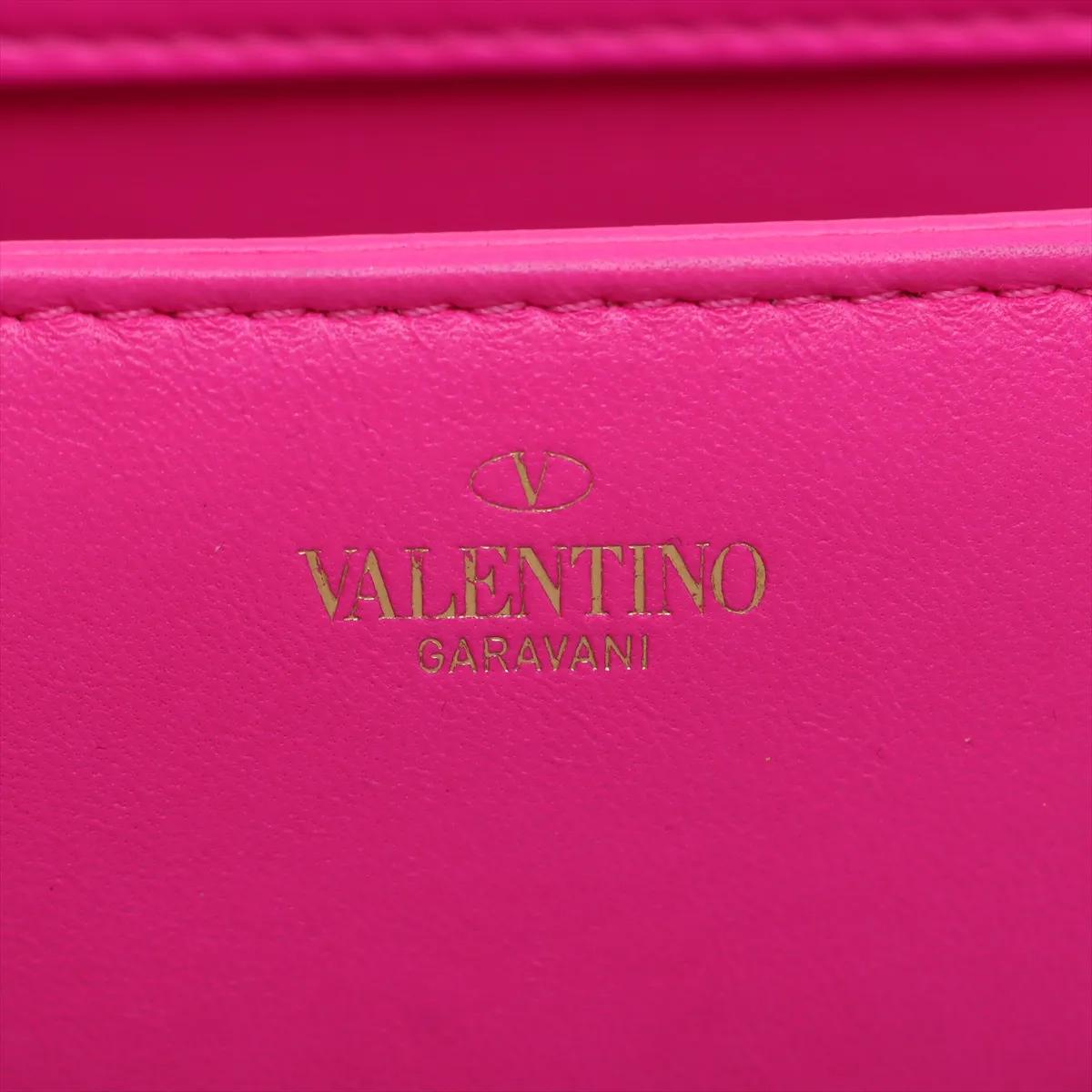 Valentino Garavani - Sac à main à deux volets à un seul clou - Rose en vente 8