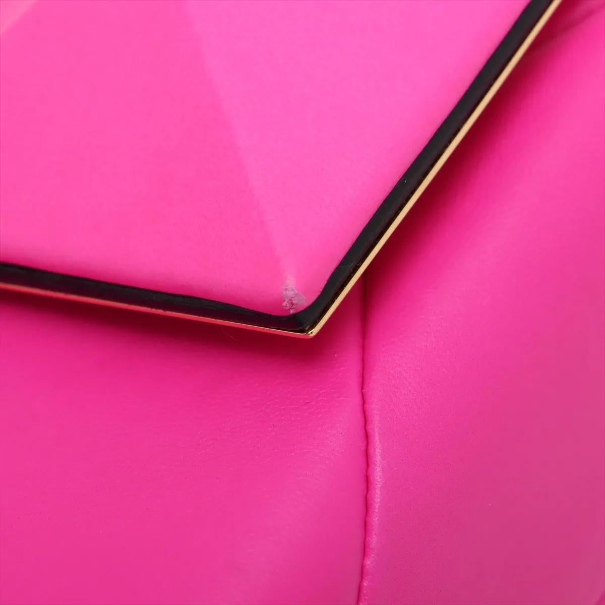 Valentino Garavani - Sac à main à deux volets à un seul clou - Rose en vente 10