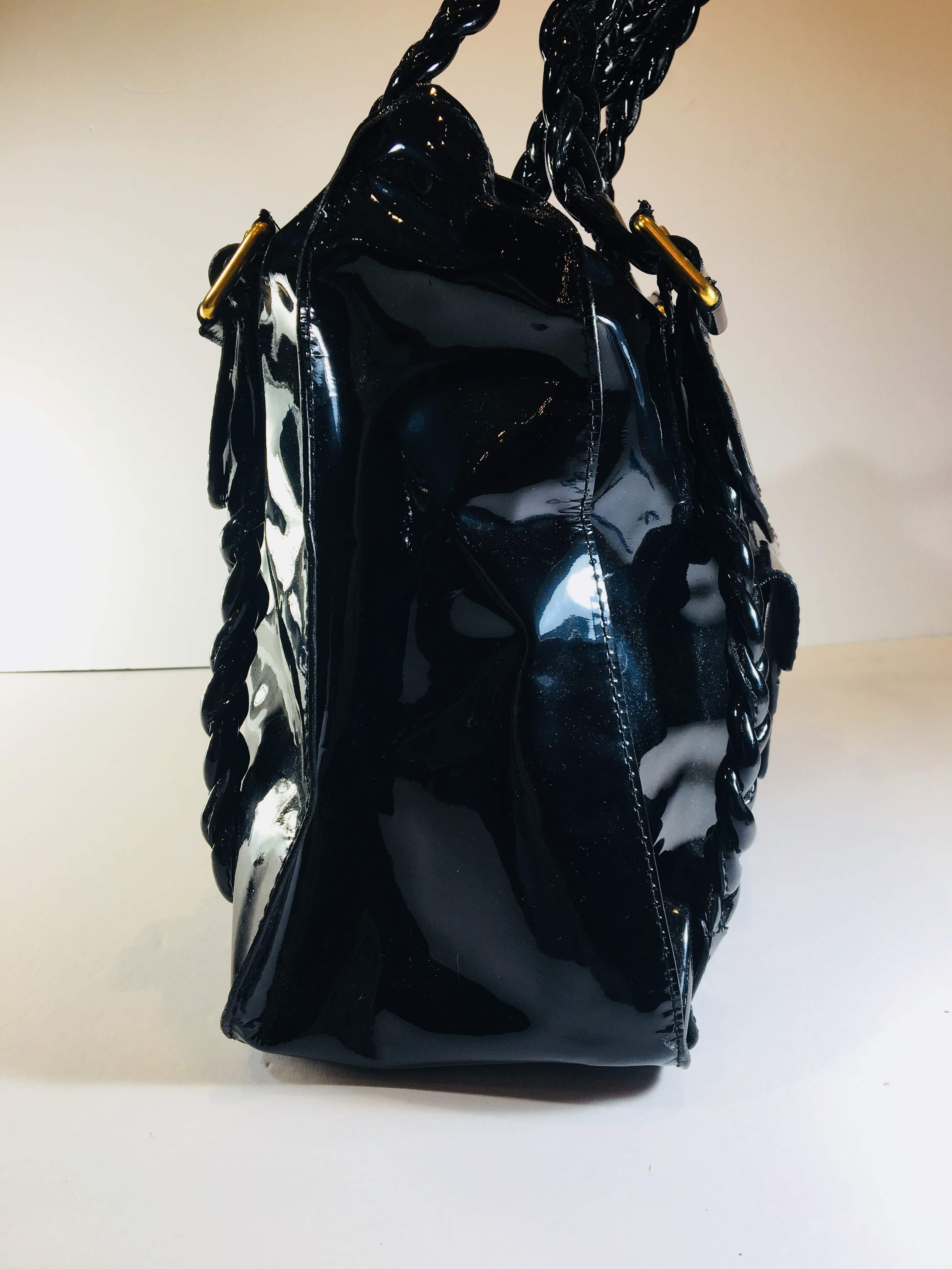 Valentino Garavani Patent Leather Shoulder Bag  6