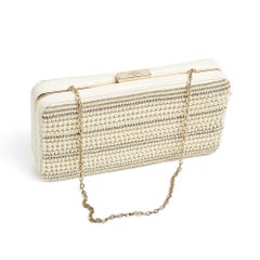 Valentino Garavani Petit Sac DeVain 2010s Pearls Embroided Shoulder Bag Clutch