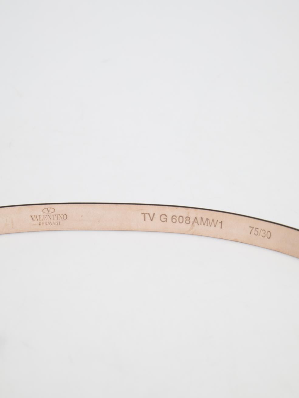 Valentino Garavani Pink Leather Parakeet Buckle Belt For Sale 2