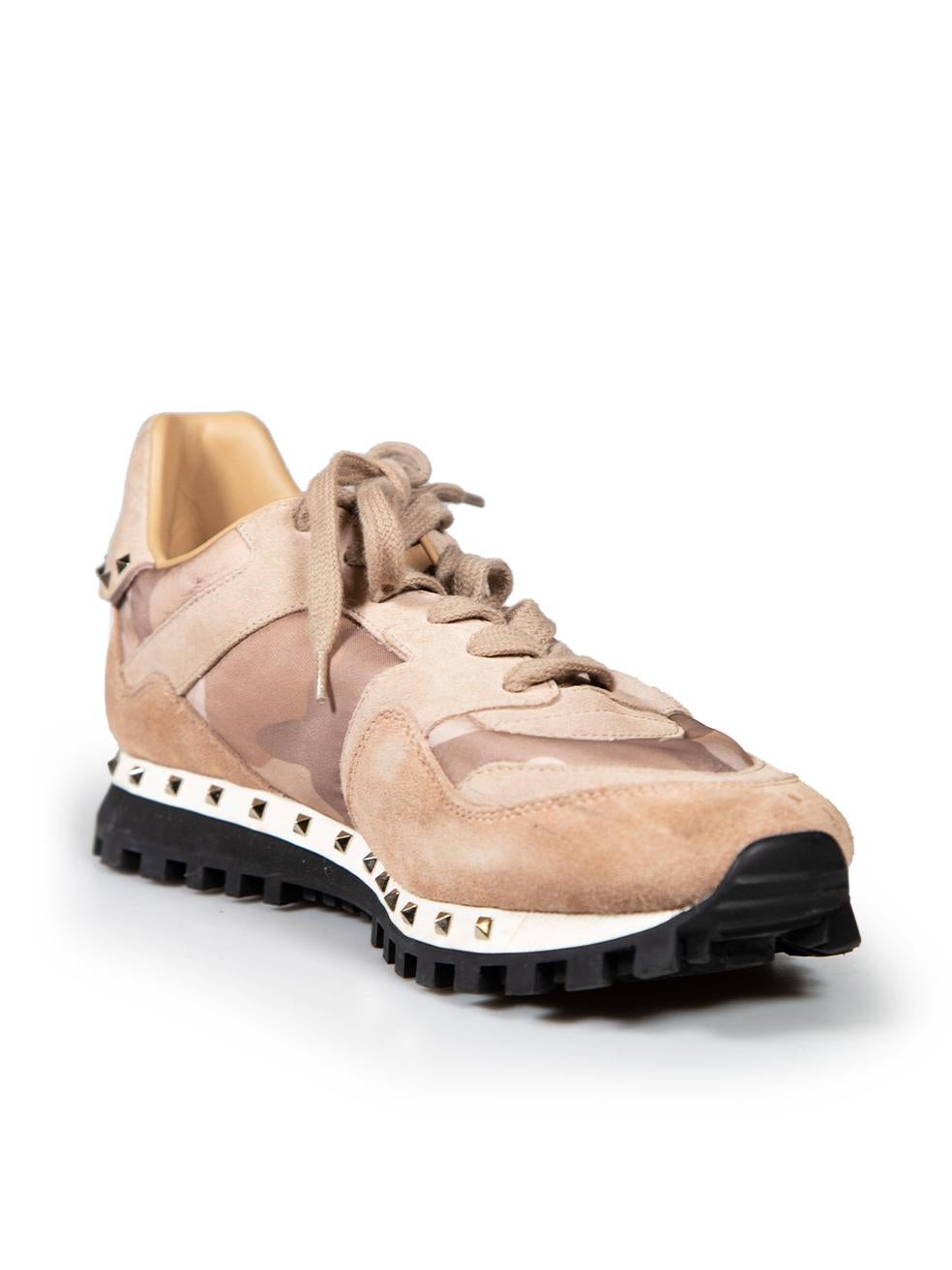 CONDITION is Very good. Minimal wear to trainers is evident. Minimal wear to both sides of both shoes with small marks and wear to the suede can be seen on this used Valentino Garavani designer resale item. Comes with original dust box and spare