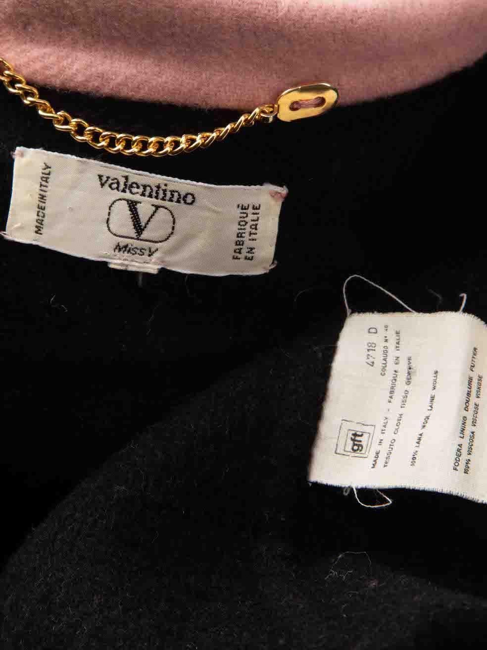 Valentino Garavani Pink Wool Pocket Detail Jacket Size L For Sale 2