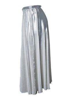 Valentino Garavani, pleated metallic maxi skirt