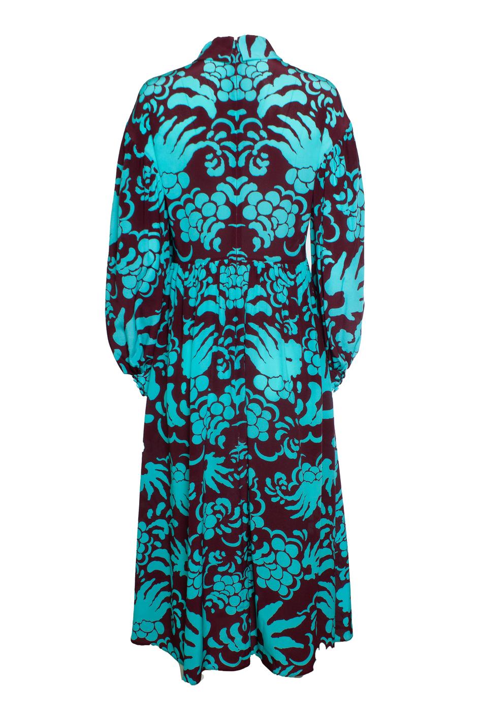 Blue Valentino Garavani, printed maxi dress For Sale
