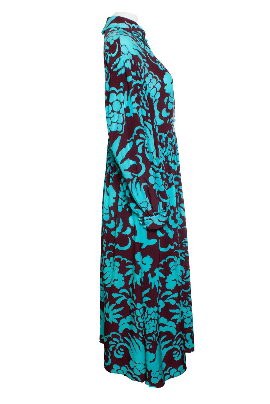 Valentino Garavani, printed maxi dress In Excellent Condition For Sale In AMSTERDAM, NL