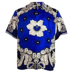 Chemise à manches courtes imprimée Valentino Garavani en soie multicolore