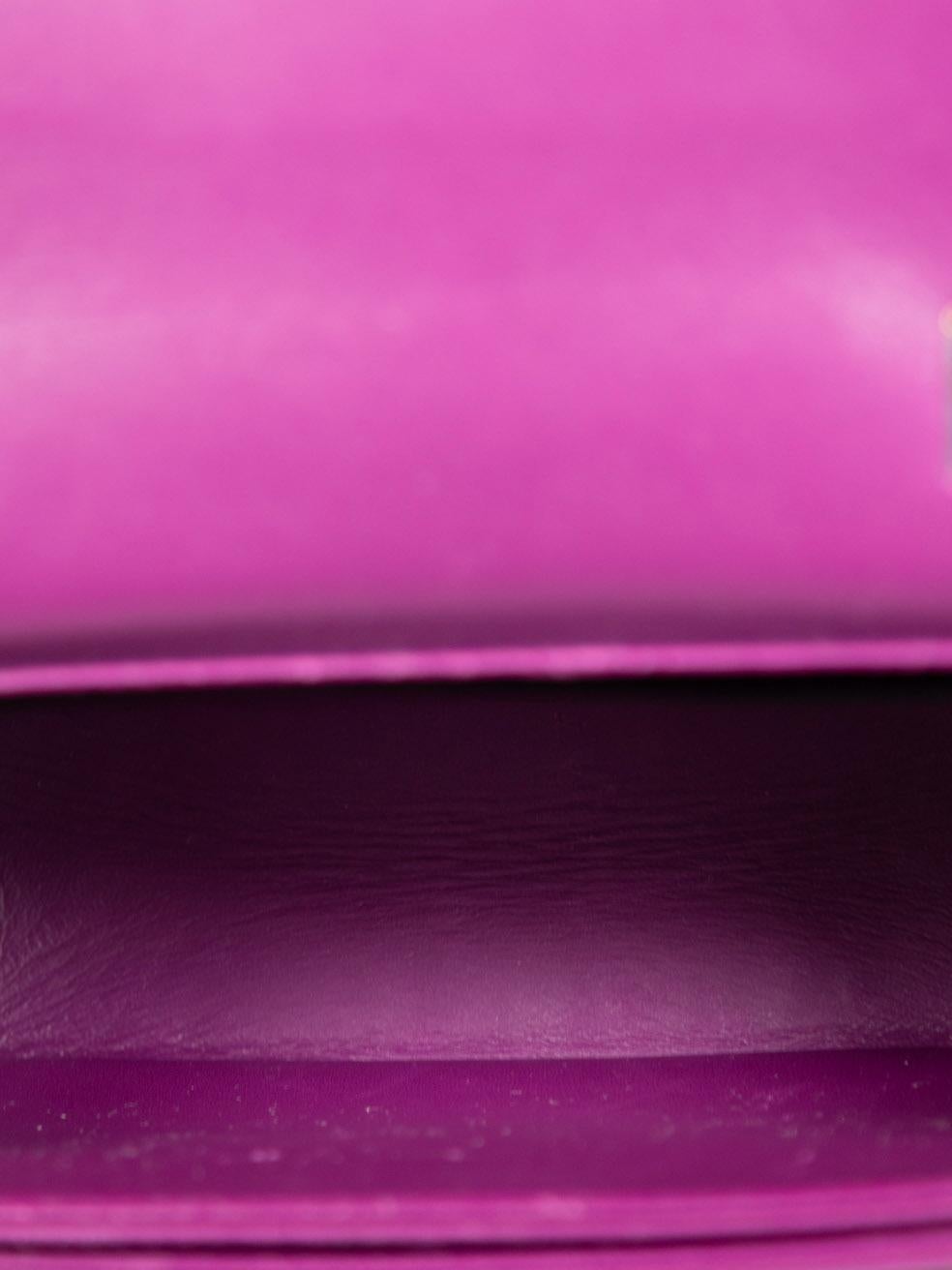 Valentino Garavani Purple Leather Rockstud Shoulder Bag 2