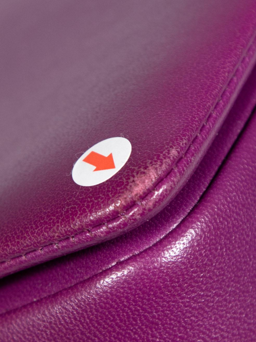 Valentino Garavani Purple Leather Rockstud Shoulder Bag 3