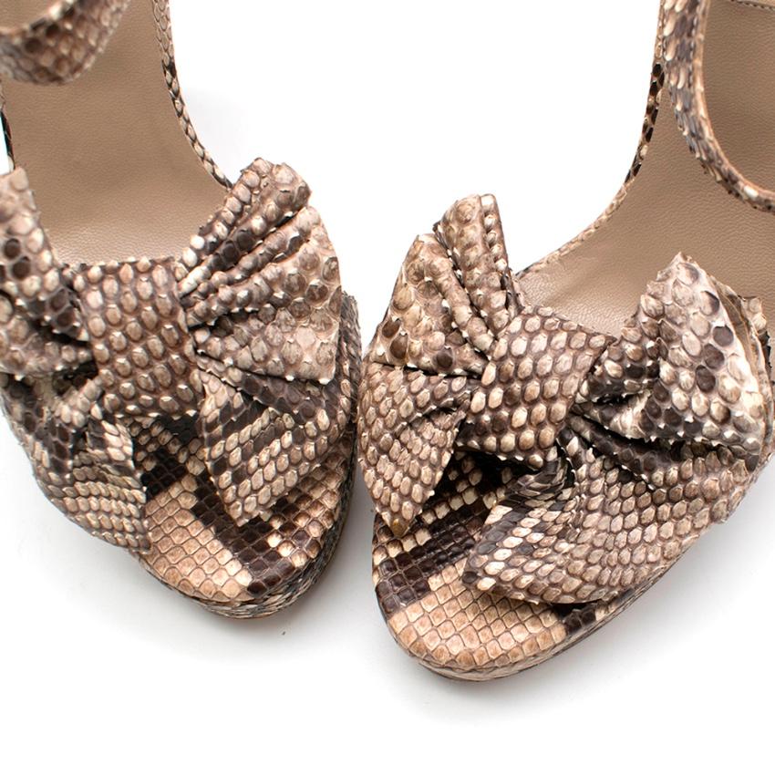 valentino snake heels