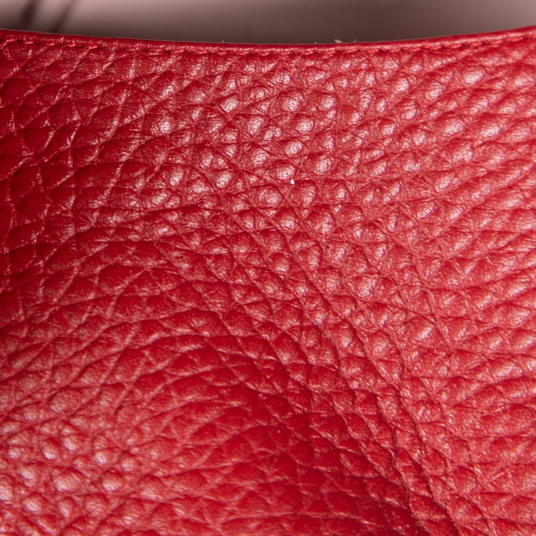 Women's Valentino Garavani Red Leather Rockstud Wedges Size IT 36