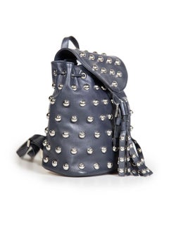 Valentino Garavani Red Valentino Black Leather Studded Backpack